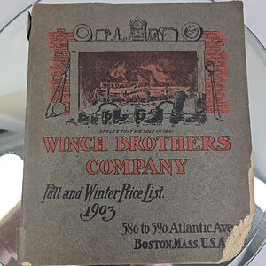 1903 Winch Brothers Catalog Antique Shoe Retail Book Boston Massachusetts USA